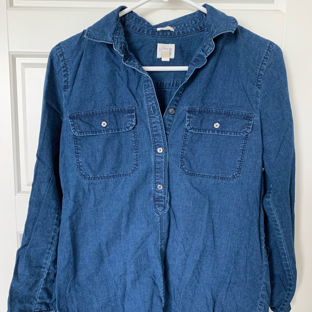 J Crew chambray denim shirt